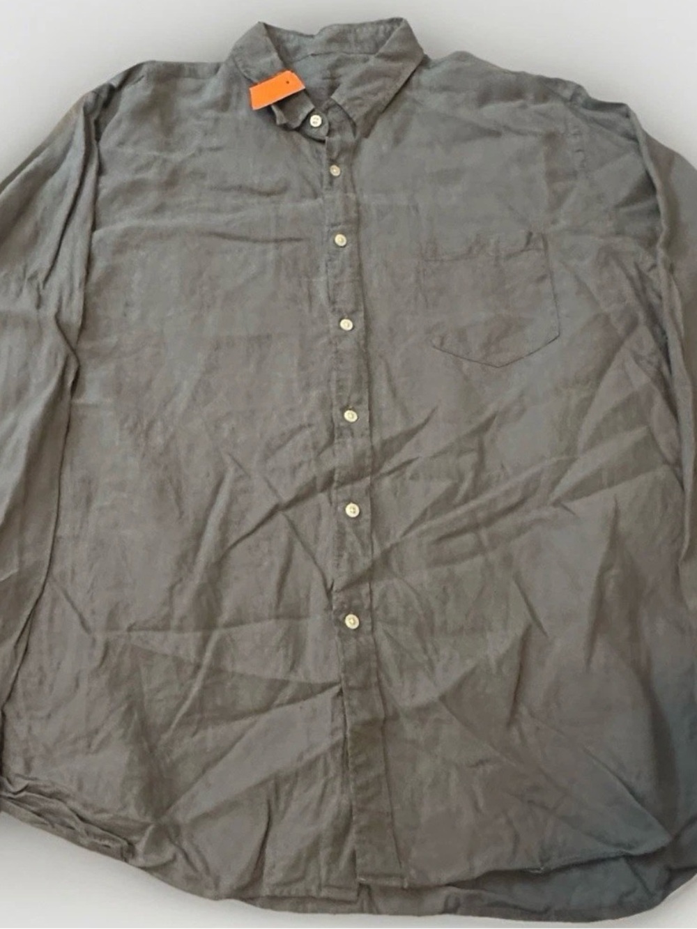J. Crew Men's Button-Down Shirt in Charcoal Gray